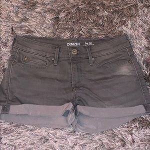 Gray Denim Shorts